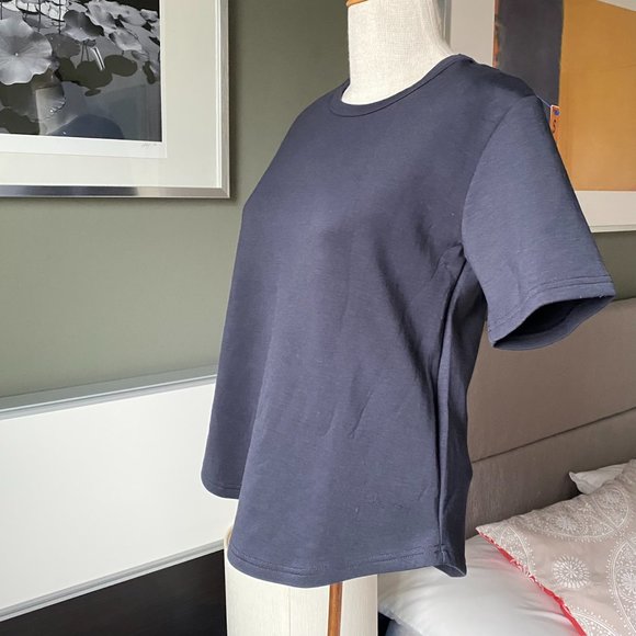 x Anthropologie Chalmers Simple Blue Shirt Blouse with Thick Material SMALL - Picture 2 of 8